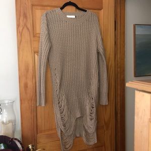 Tan Knitted Tunic